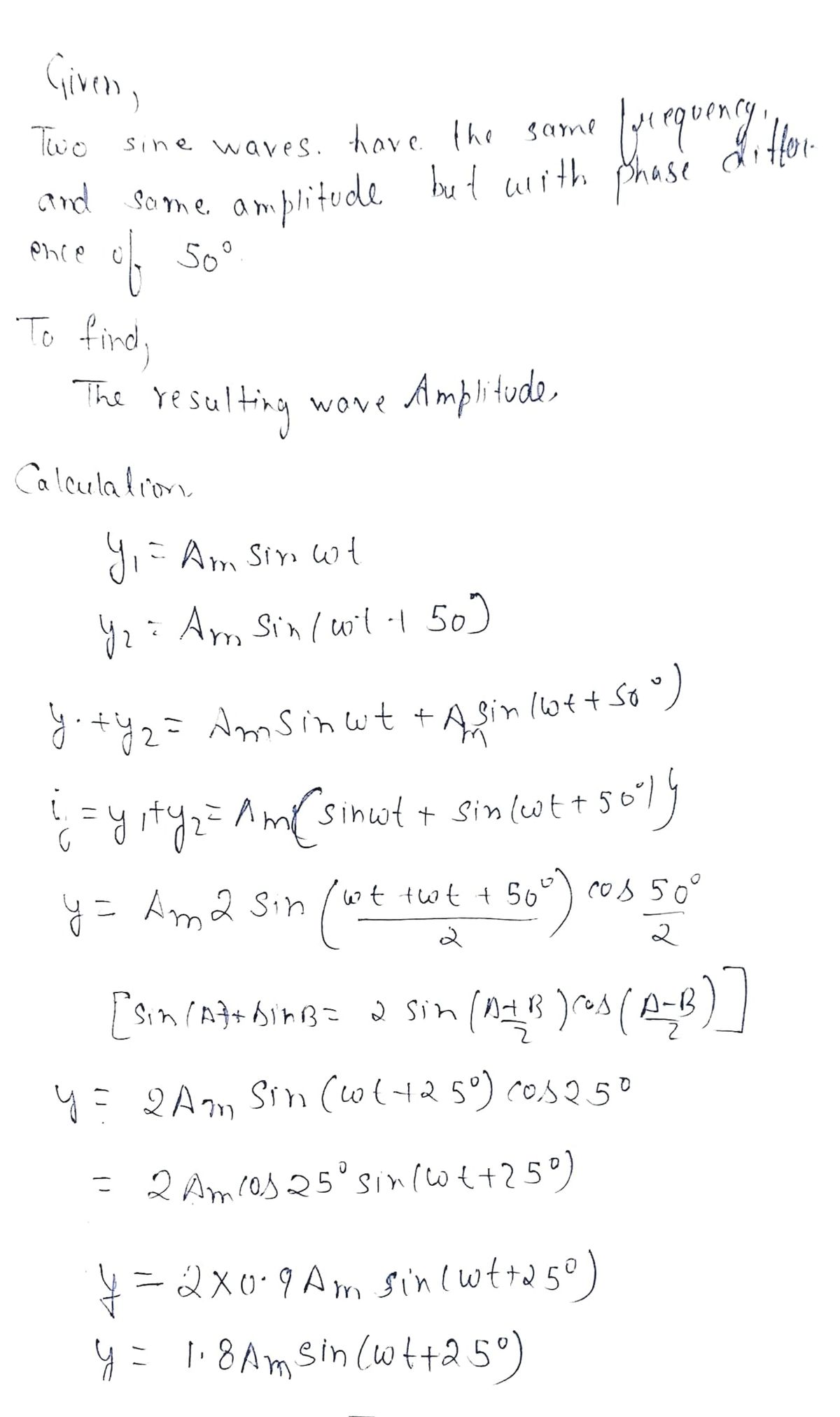 Physics homework question answer, step 1, image 1